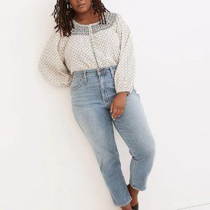 Madewell Tall Curvy Stovepipe Jeans in Euclid Wash